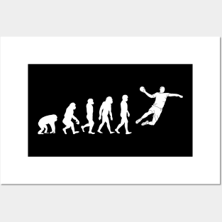 Handball Men Evolution - Sports gift Posters and Art